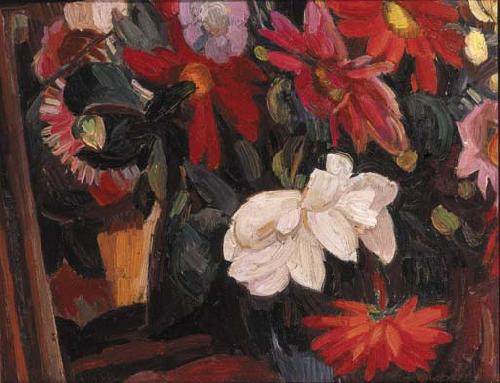 Leon Comerre Bloemen oil painting image